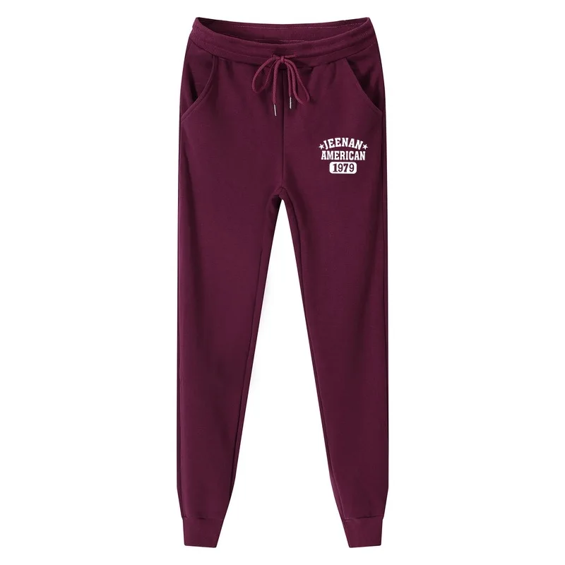 

Spring And Autumn Omega-Thick Velvet Casual Pants Beam Leg Long Sweatpants Men's Lower Apron Athletic Pants 1979