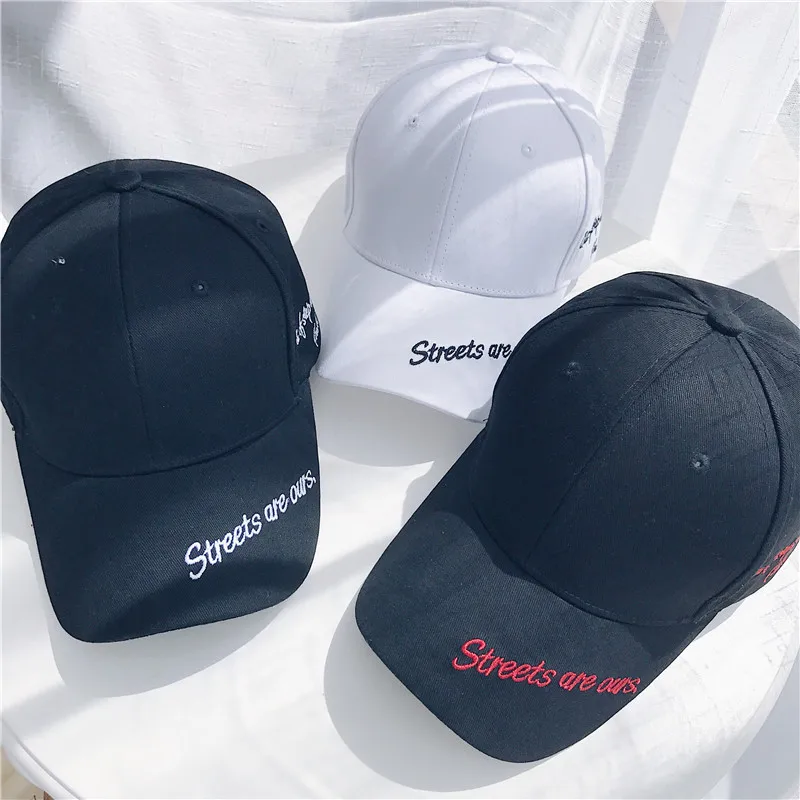 New Fashion Black Hat Women Korean Couple Hip Hop Baseball Caps Men Sun Hat Student Cap Gorra Hombre Snapback Embroidery 2020    (16)