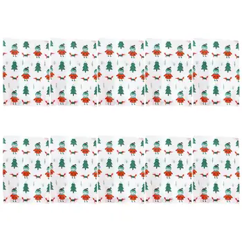 

100Pcs Cookie Pouch Christmas Candy Bag Baking Bag for Christmas Food Party