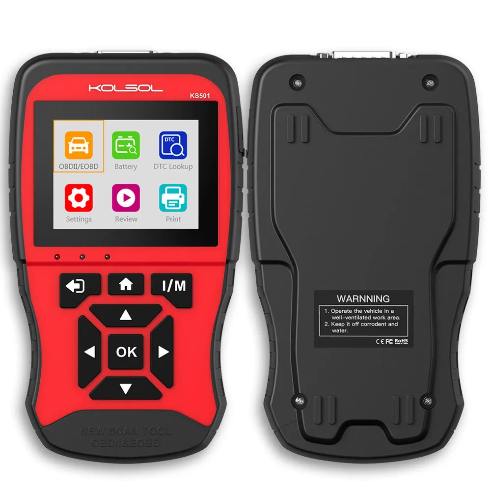 KOLSOL KS501 OBDII & EOBD сканирующий инструмент для универсальных автомобилей