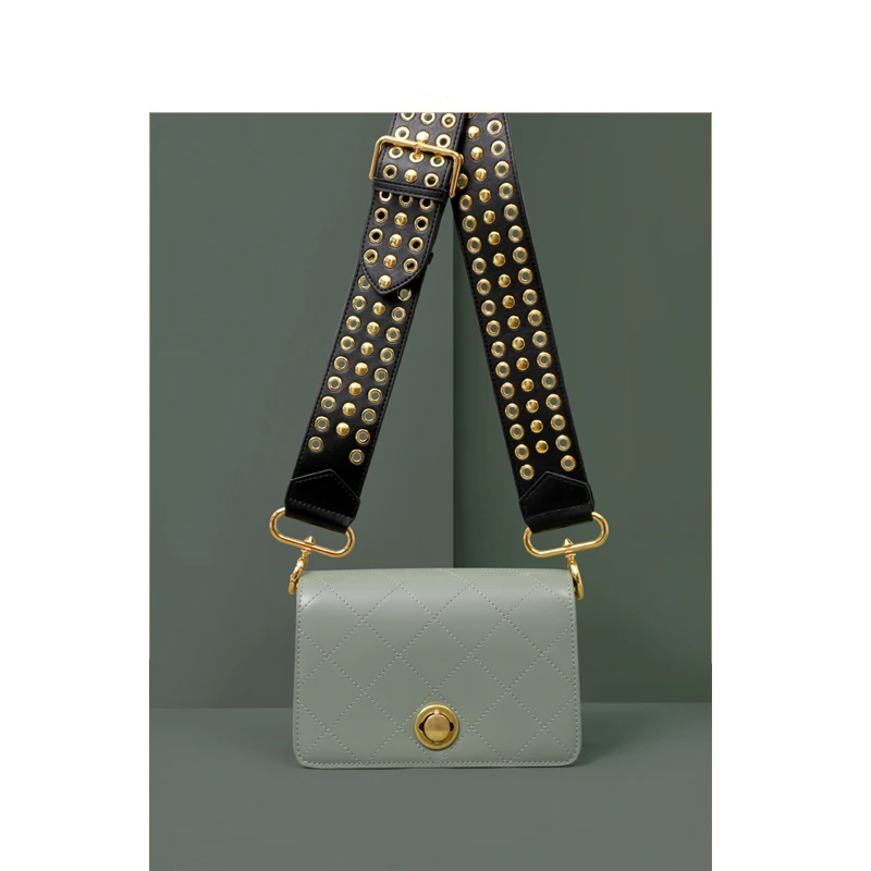 

Lady Genuine Leather Handbags 2019 New Wide Strape Cow Leather Bags Crossbody Bag Handbags Tote Messenger Bags Clutch Bag