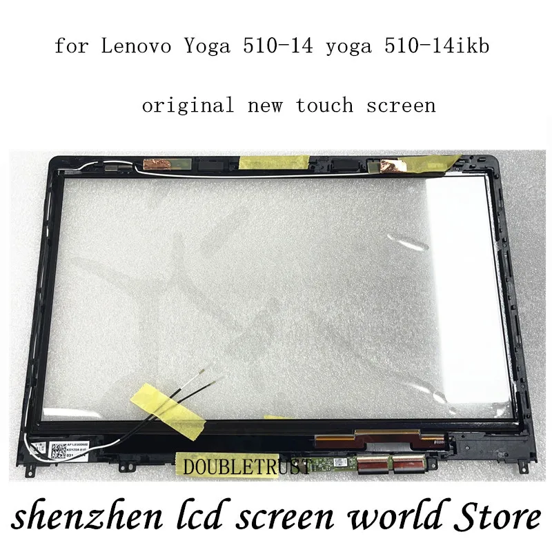 Оригинальный сенсорный экран 15 6 дюйма с рамкой для Lenovo Yoga 510-14 14AST 14ISK 80S yoga 510-14ikb |