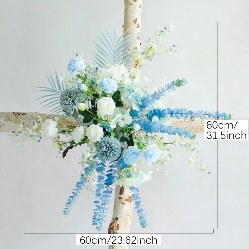 Арка цветок искусство поддельный цветок искусственный цветок для свадьбы проекты фотографии фон Свадебный сайт цветочный орнамент - Цвет: A-blue flower 1
