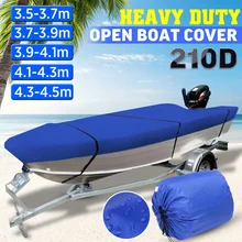 3,5-4,5 м на прицепе Heavy Duty Open Чехлы для лодки Рыболовные лыжные катер Водонепроницаемый 210D непроницаемый для солнечных лучей анти-УФ v-корпус лодки 3,5-4,5 м на прицепе Heavy Duty Open Чехлы для лодки Рыболовные лыжные катер Водонепроницаемый 210D непроницаемый для солнечных лучей анти-УФ v-корпус лодки