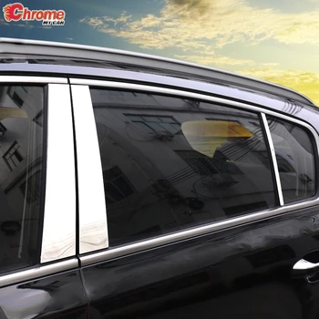 

For Kia Sportage QL 2017 2018 2019 2020 Stainless Window Pillar Posts Chrome Trim Cover Molding Protector Decoration Car Styling