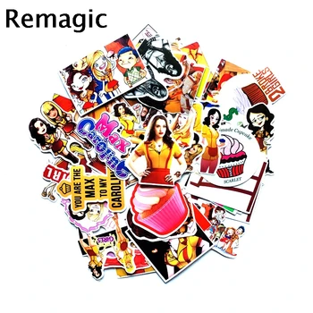 

12sets 2 Broke Girls 50pcs/sets tv show movie 90s kids toys Stickers pack anime pasters scrapbooking diy phone laptop decoration