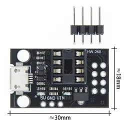 10 шт. сменный развитию для ATtiny13A/ATtiny25/ATtiny45/ATtiny85 программирования редактор Micro Usb Мощность разъем