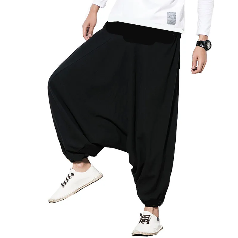14 colors Plus size men's loose casual cotton cross pants, M-5XL Aladdin Lantern Wide Leg Trousers hip hop dancing Harem Pants 14 colors Plus size men's loose casual cotton cross pants, M-5XL Aladdin Lantern Wide Leg Trousers hip hop dancing Harem Pants