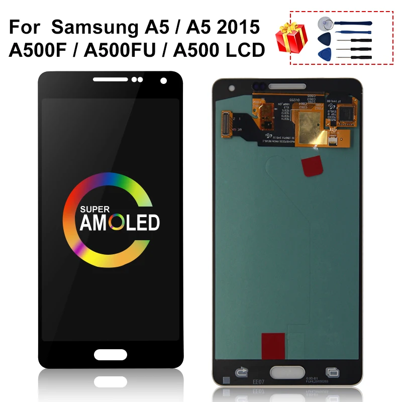 ЖК дисплей 5 0 дюйма для Samsung Galaxy A5 2015 A500 A500F A500FU A500H A500M сенсорный экран дигитайзер