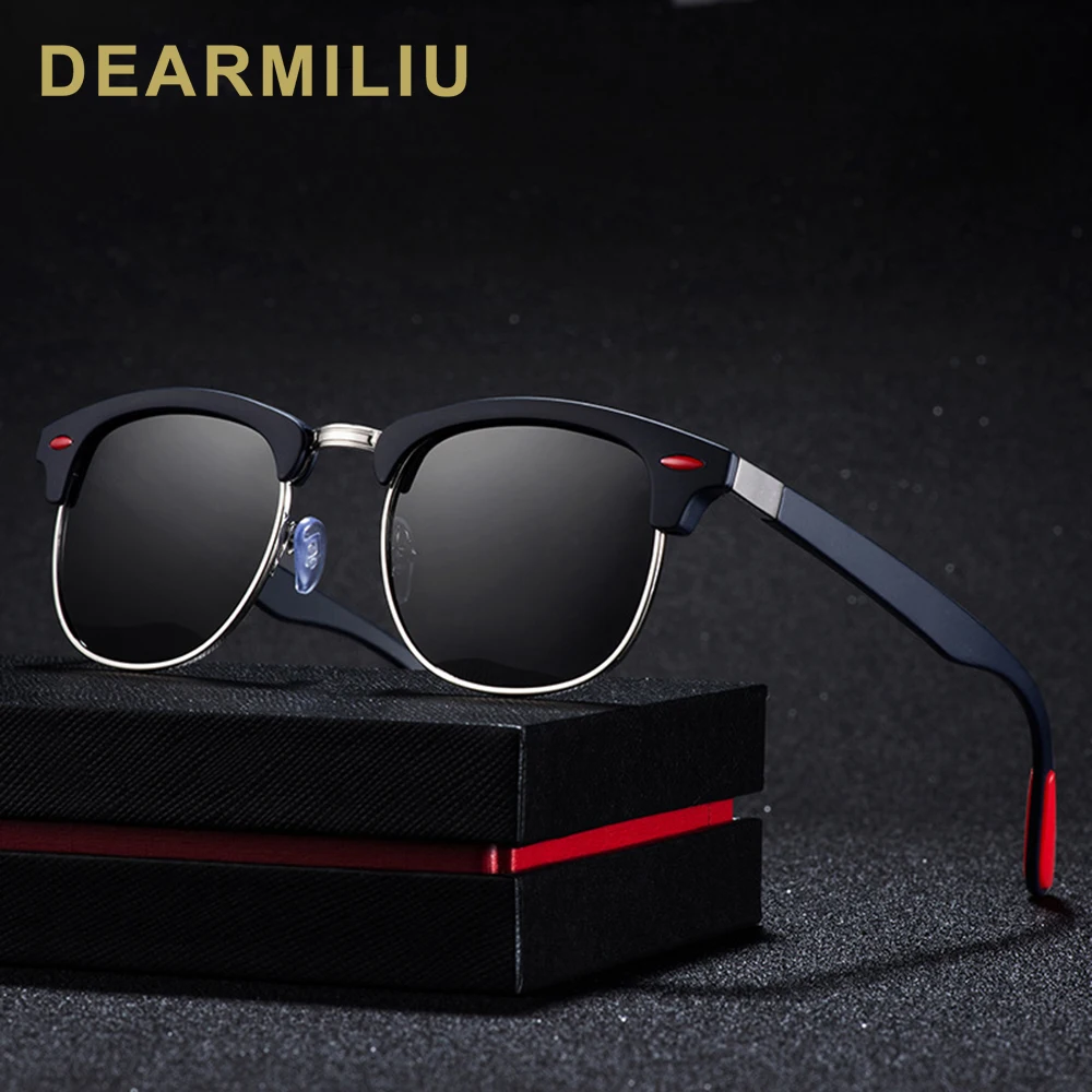 DEARMILIU Новые поляризованные солнцезащитные очки для рыбалки, вождения, спортивные мужские солнцезащитные очки, фирменный дизайн, gafas de sol