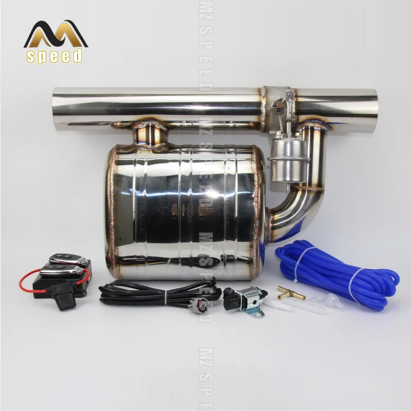 Глушитель выхлопной трубы с дистанционным управлением из нержавеющей стали