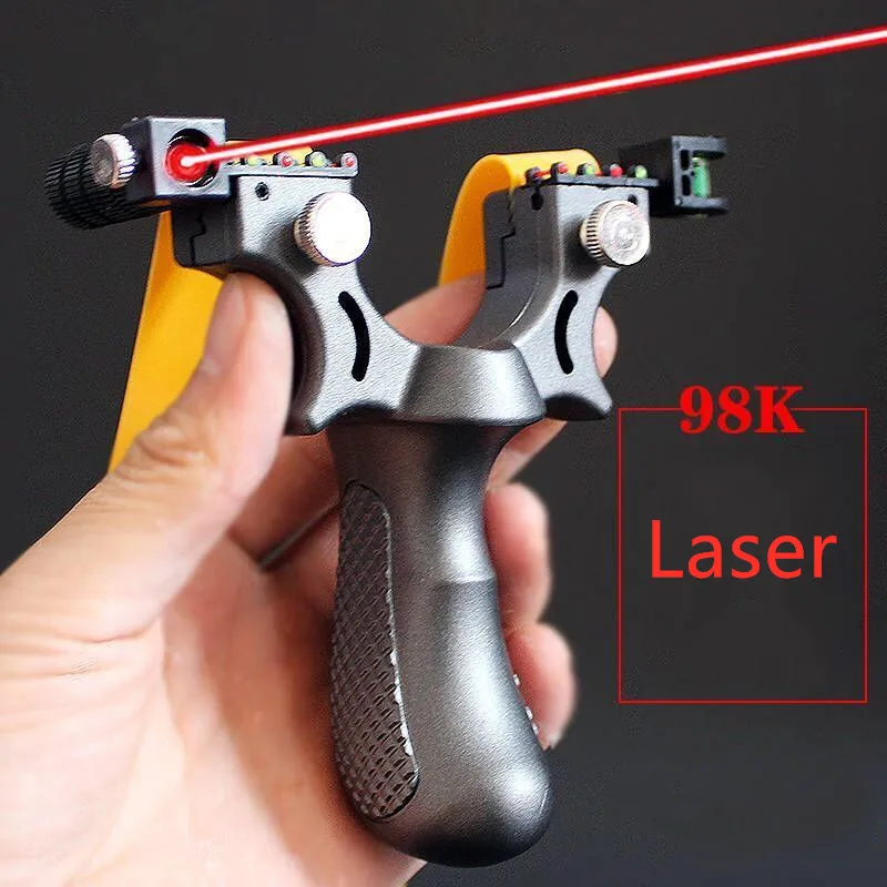 Precision Resin Slingshot Catapult with Flat Rubber Band Outdoor Hunting Shooting Slingshot Laser Aiming Slingshot Bow|Bow & Arrow| - AliExpress