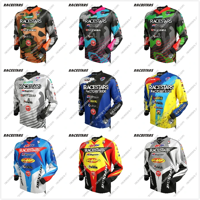 RACESTARS Motocross MTB Jersey Men Motorcycle Mountain Bike Team Downhill Jersey MTB Offroad DH MX Bicycle Long Motorcycle Shirt RACESTARS Motocross MTB Jersey Men Motorcycle Mountain Bike Team Downhill Jersey MTB Offroad DH MX Bicycle Long Motorcycle Shirt