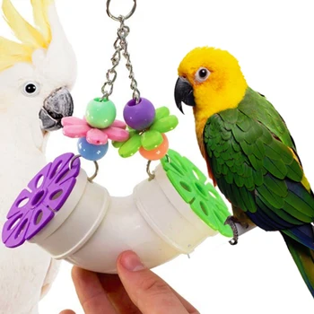 

Bird Swing Fun Toys Foraging Parrot Cage Toys Cages Conure/African Grey Cockatoo Bird Supplies