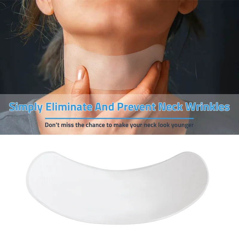 

Reusable Anti Wrinkle Neck Pad Silicon Transparent Anti Microgroove Removal Neck Sticker Skin Care Silica gel patch arruga