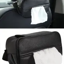 1 шт. универсальный держатель салфетки из искусственной кожи черного цвета на заднем сидении ткань Органайзер, контейнер