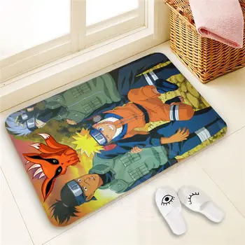 

H-P345 Custom Naruto #12 Doormat Home Decor 100% Polyester Pattern Door mat Floor Mat foot pad SQ00722-@H0345