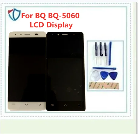 5.0" For BQ BQ-5060 BQS 5060 BQS5060 Slim BQ5060 LCD Display With Touch Sensor Glass Digitizer Assembly Black White Color Tape |