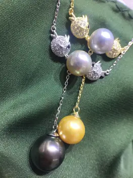 

Cute 925 Sterling Silver Pearl Necklace Chain with Pendant Mountings Necklace Findings Jewelry Parts Fittings Accessories