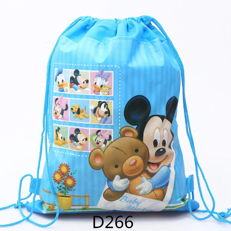 Disney Cartoon Figures Minnie Mickey Children's Birthday Party Set Disposable Party Tableware Candy Box Tablecloth Gift Bag 2A08