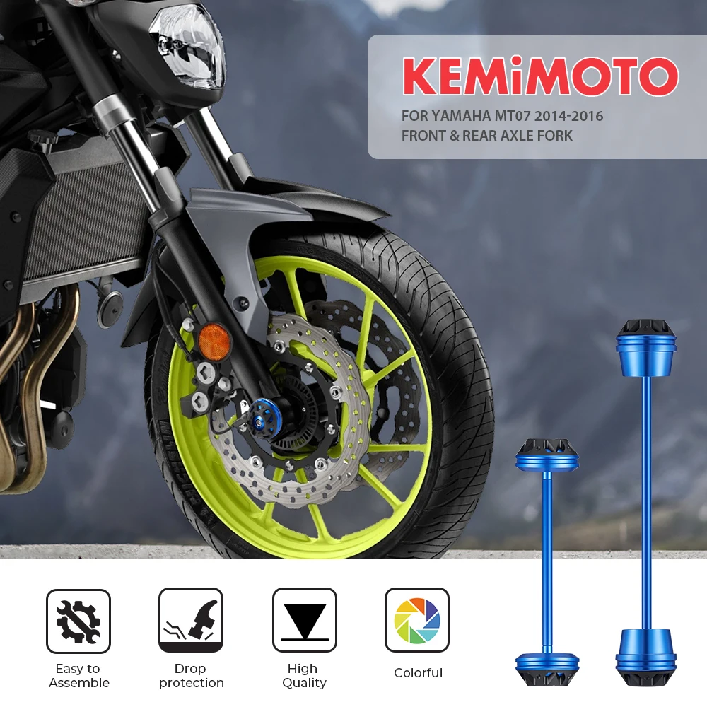 Для YAMAHA MT07 ось мотоцикла задняя вилка колеса протектор ползунки MT-07 FZ-07 FZ07 защита от падения