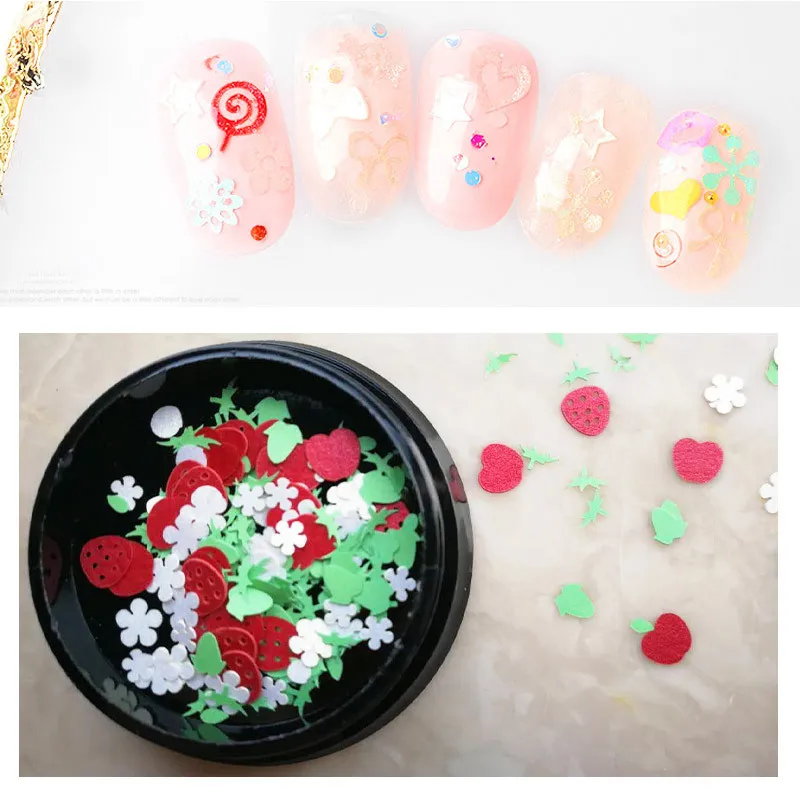 

1 Box Nail Accessories Acrylic Flake 3D Thin AB Nail Glitters Mixed Christmas Dust Nail Art Decorations DIY Charm Sequins Tool