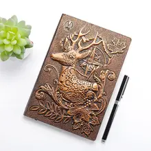 Креативный олень тисненый А5 кожаный блокнот-Дневник Блокнот Путешествия дневник планировщик Книга Школьные офисные принадлежности