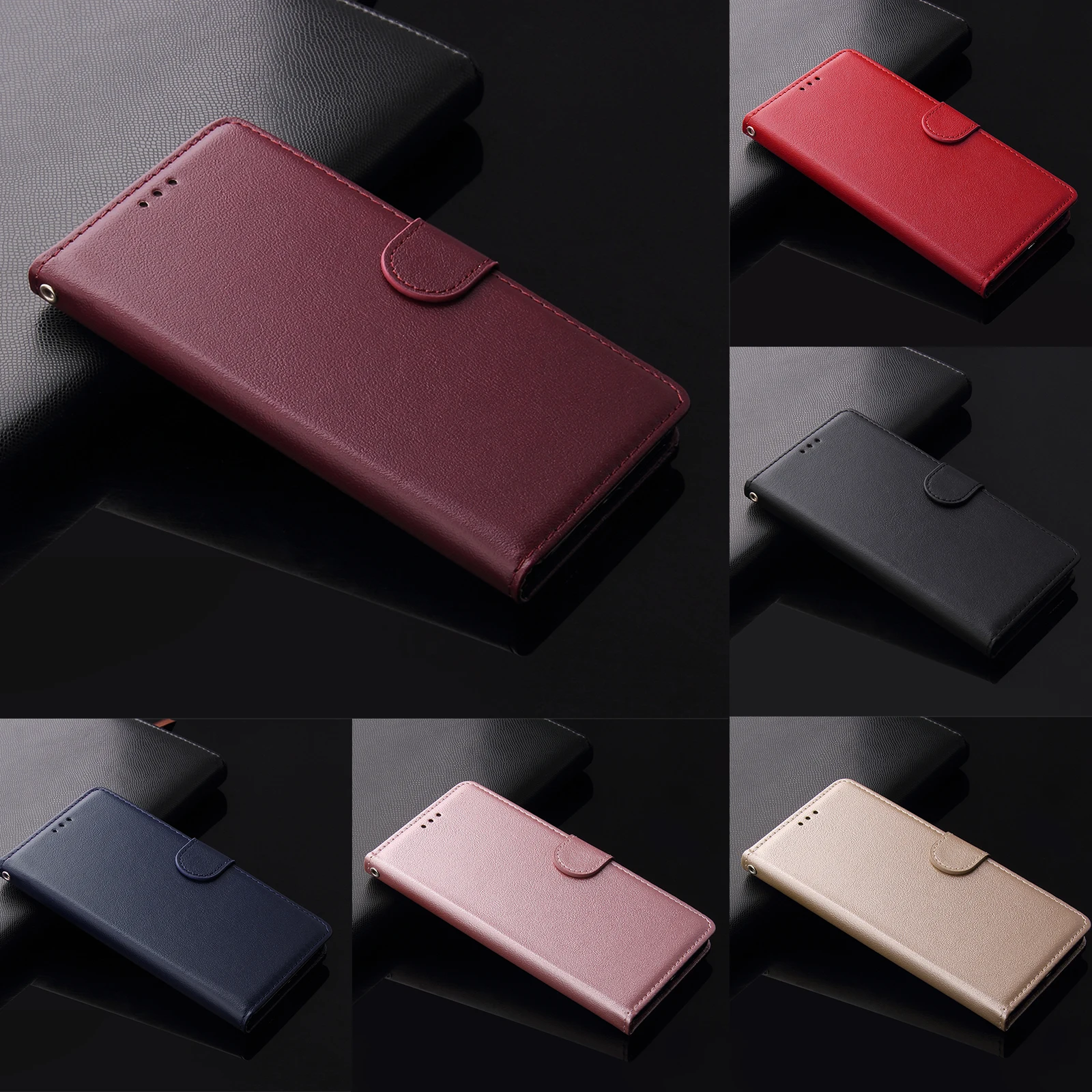 Funda protectora para teléfono móvil iPhone, carcasa de cuero con tapa para iPhone 12 11 Pro Max 12 Mini, 7 8 6 6s Plus 5 5s SE 2020
