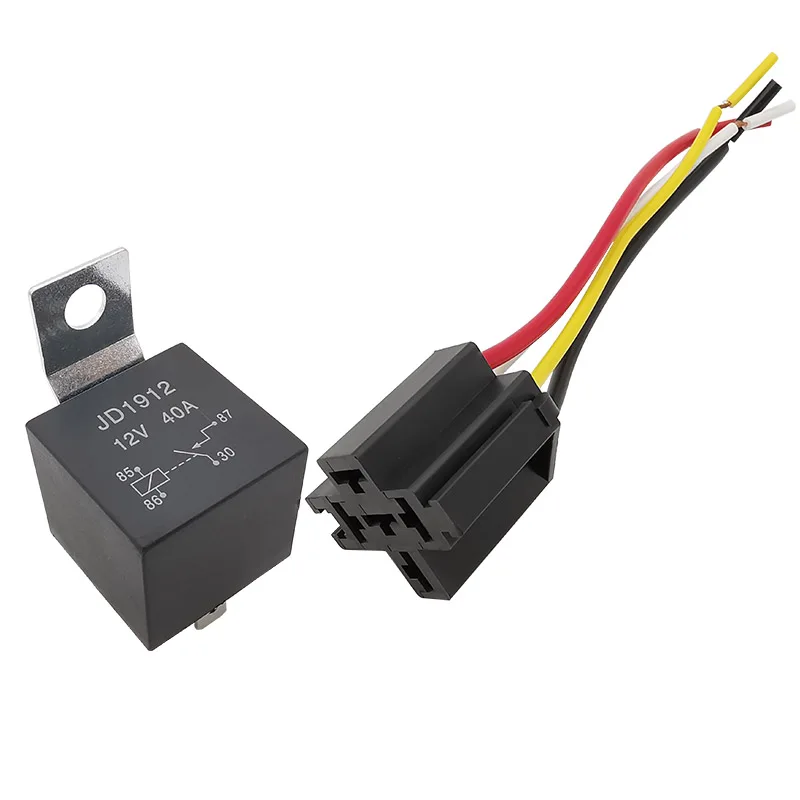 1PcsCarRelayJD191212V40A4PinWaterproofAutomotiveRelaisAuto