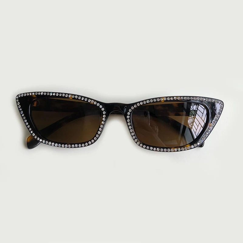 No3 Sunglasses Женские солнцезащитные очки "кошачий глаз", роскошные брендовые дизайнерские солнцезащитные очки с бриллиантами для женщин, винтажные градиентные Оттенки для женщин, UV400 - Цвет линз: No3 Sunglasses