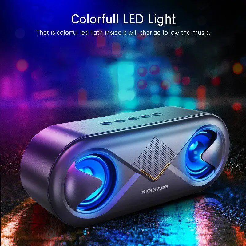 

6D Stereo Sound Portable Bluetooth Speaker 10W Wireless Loudspeaker Outdoor Speaker