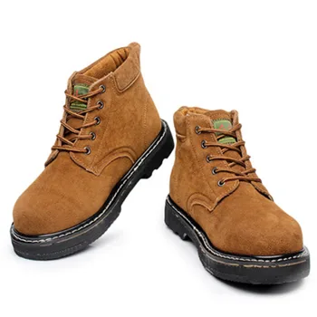 

Unisex Safety Shoes Steel Toe Work Shoes for Men Insulation Genuine Leather Electrician Safety Boots Men Tenis Plus Size 46