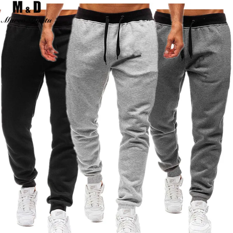 Pantalones informales de deporte para hombre, ropa deportiva, pantalones negros, de jogging|Pantalones informales| - AliExpress