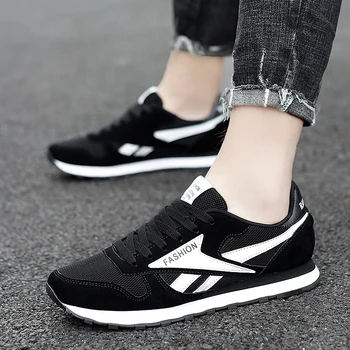 

2020 New Men Shoes Lace-Up Men Women Mesh Fashion Shoes Microfiber Leather Casual Shoes Brand Men Sneakers Air Non-slip Walking