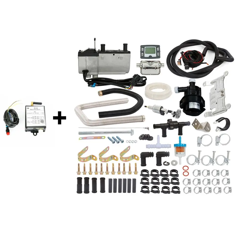 С GSM управлением жидкостный стояночный нагреватель дизель 24 в 5 кВт с водяным насосом снаружи для грузовика двигателя дома кемпера и т. Д