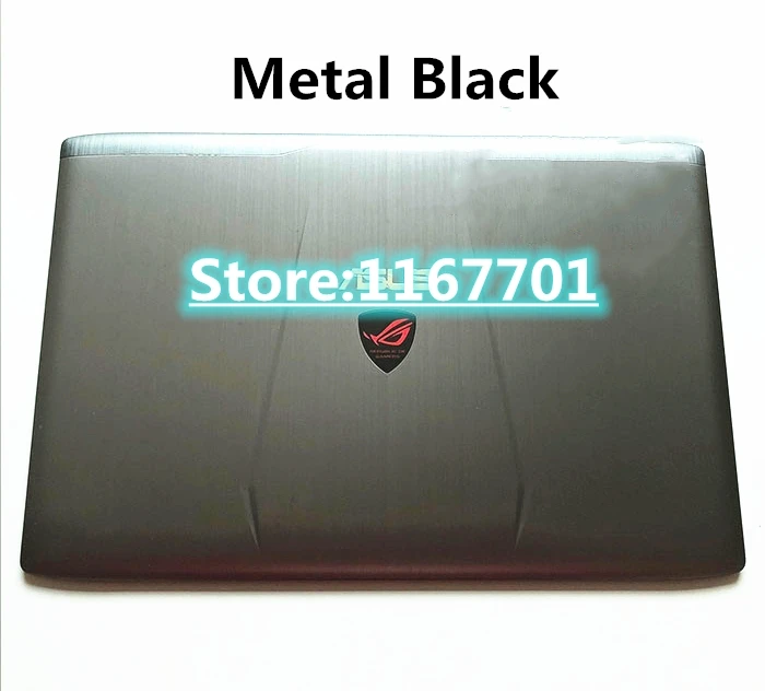Top-Black Ноутбук Топ/задний Чехол/крышка/оболочка для ASUS ROG Strix GL552 GL552V GL552VE GL552VW GL552JX ZX50V ZX50J ZX50JA Металл Серый/Blak - Цвет: Top-Black