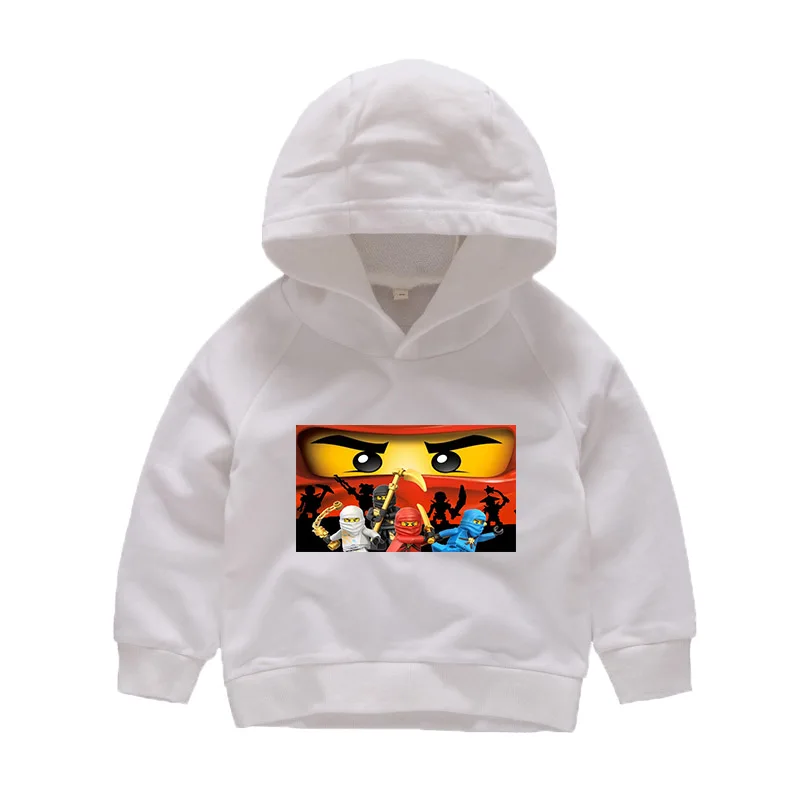 Color 8 Ninjago/футболка с капюшоном для мальчиков от 2 до 10 лет Детский костюм кино «ниндзя» хлопковая одежда детский синий свитер верхняя одежда, базовое пальто для девочек - Цвет: Color 8