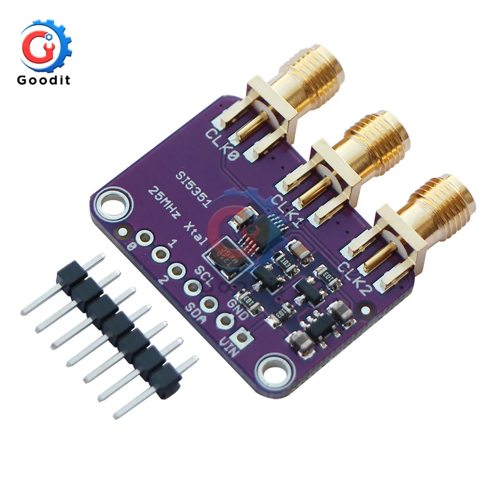 CJMCU-5351 Si5351A Si5351 I2C генератор часов Breakout Board модуль генератор сигналов часы 8 кГц-160 МГц для Arduino DC 3 V-5 V