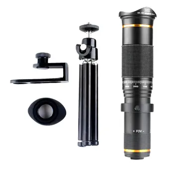 

Mobile Phone Telephoto Lens 38X Zoom Double Focus HD Cell Phone Camera Lens with Tripod for iPhone for Samsung