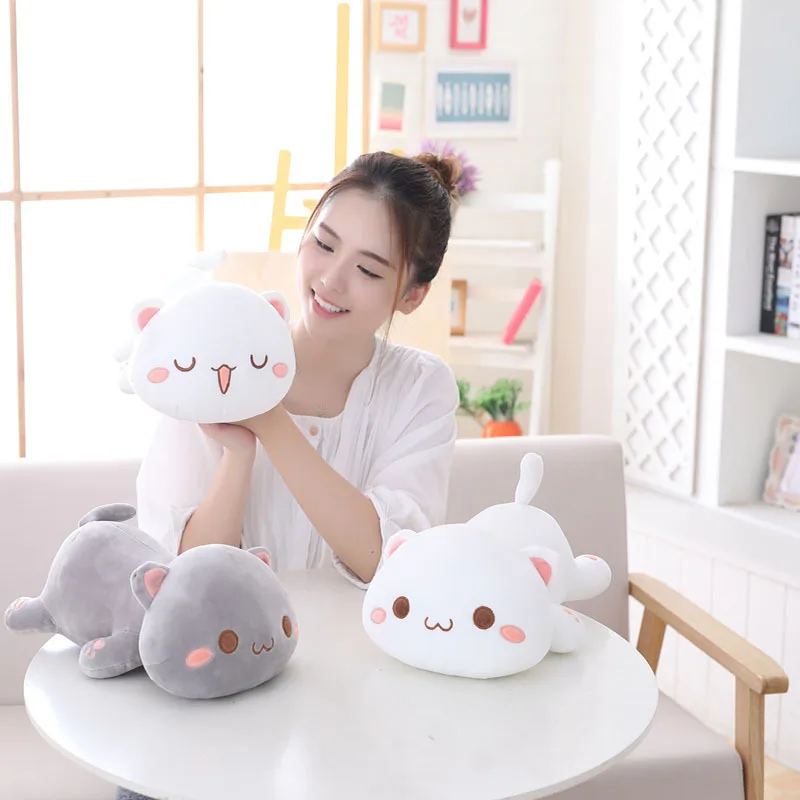 Kawaii котенок плюшевая игрушечная кошка кукла мягкие животные диван подушка вечерние украшения офис ворс мягкие игрушки Рождественский подарок на день рождения Дети