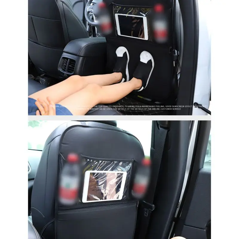 Автомобиль анти ребенок Kick Pad с сумкой для хранения для детей Kick мат защищает от Грязь заднее сиденье автомобиля протектор