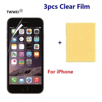 

3 Pcs Soft Screen Protector For iPhone X XR XS 11 PRO Max 7 8 Plus Transparant Led Plastic Film Protective Glossy Foil Not Glass