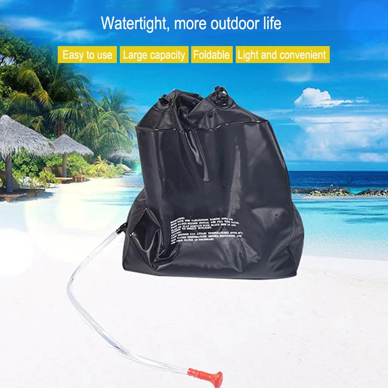 

Camping Shower Case Big Capacity Water Storage Convenient Portable Hiking Case Bathing Water Bag Home Outdoor Solar Heating Bag