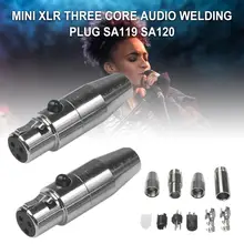 Мини 3-контактный небольшая вилка XLR Сделано в Китае аудиоразъем для микрофона для прямой микрофон сварки микрофон мужской/женский аудио разъем