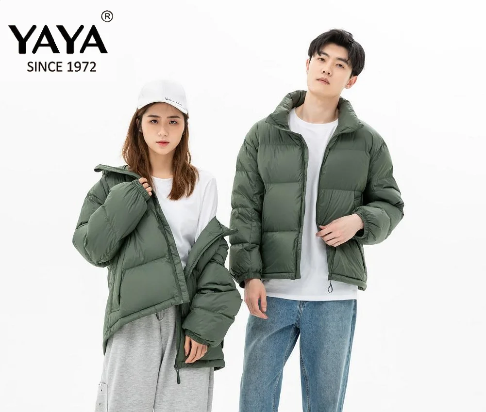 YAYA 2021 зимняя мужская куртка 90% на белом утином пуху с капюшоном в стиле пары
