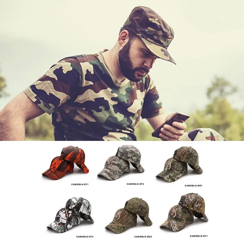 Камуфляжные Шляпы Открытый унисекс кемпинг Маскировочная шапка Browning Бейсбол Охота рыболовные кепки джунгли страйкбол тактический Туризм