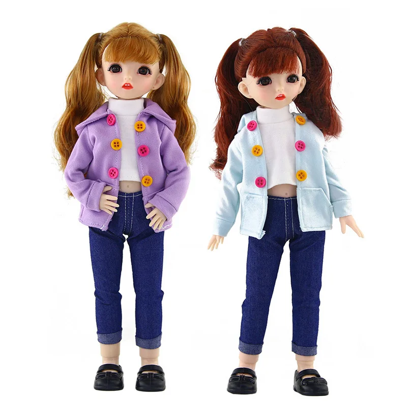

16style Bjd Doll Clothes 28/30cm Fashion Baby Daily Casual Wear Accessories Kids DIY Dress Up Dolls Toys for Girls Cool Gift 1/6