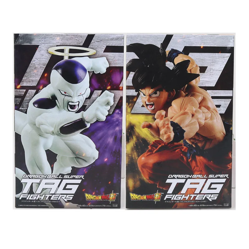 20 см Dragon Ball Супер saiyan 4 Сон Гоку Фриза frieza tag figthers ПВХ фигурка Коллекция Модель игрушки - Цвет: 2pcs  with box