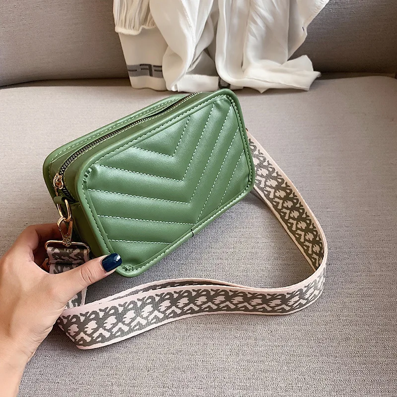 

WOMEN'S Bag New Style 2019 Popular France Non-mainstream Western Style One-Shoulder Versatile Summer Shoulder Square Sling Bag B