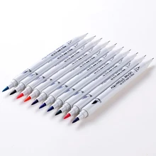 12/24/36 Цвета набор кистей с Цвета кисть с двойной головкой маркер для рисования для канцелярских принадлежностей 634B